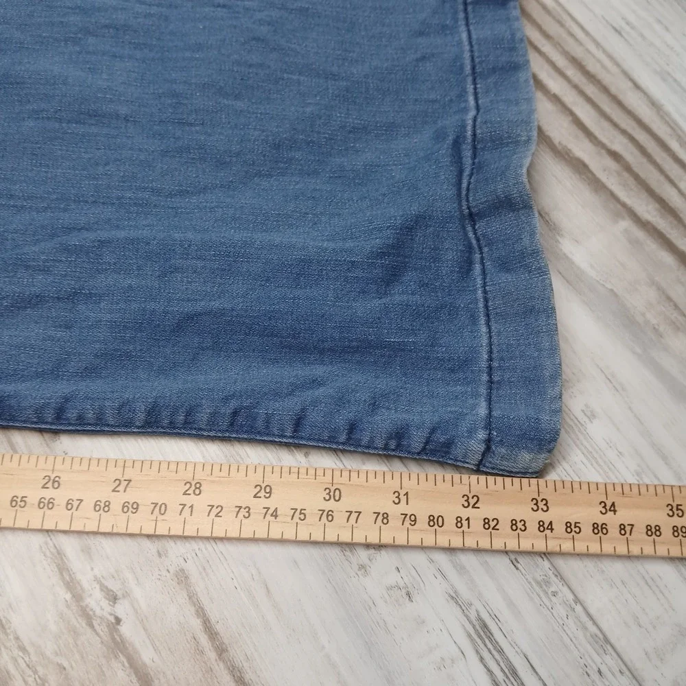 United‎ Colors of Benetton Sophia Wide Leg Jeans Medium Wash Blue Womens Size 8